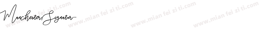 Manchester Signatur字体转换